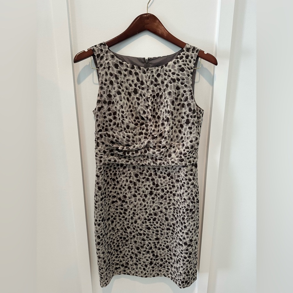 Leopard Print Sleeveless Dress - Ann Taylor 4P